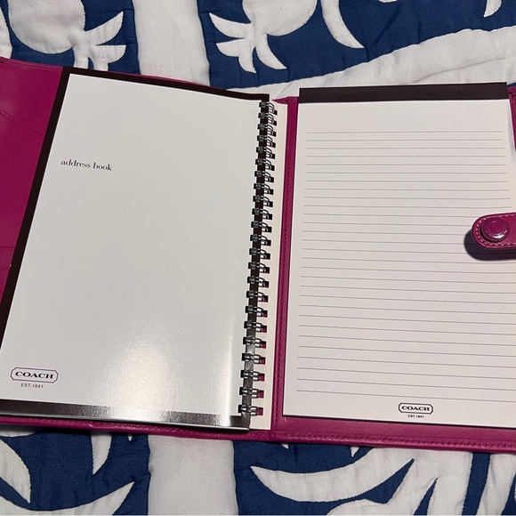 Brown and Pink Monogrammed Notebook Cover - Picture 3 of 4